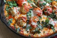 Garden Fresh Skillet Tomato Basil Meatballs