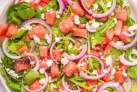 Refreshing Watermelon Arugula Medley