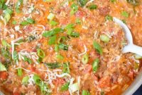 Hearty Creamy Cajun Sausage Rice Skillet