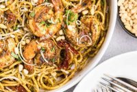 Vibrant Shrimp Pesto Pasta