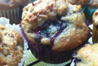 Tender Spiced Blueberry Yogurt Muffins