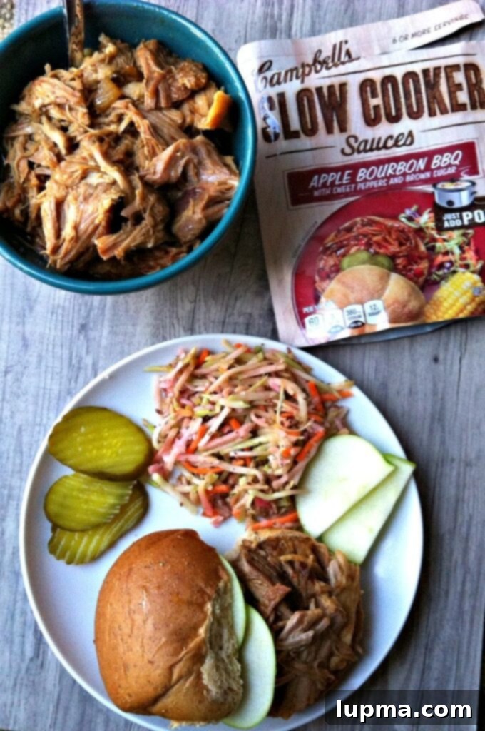 Apple Bourbon BBQ Pork Sandwiches 7