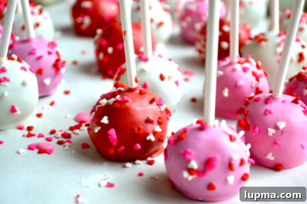 Stuck on Sweet: Valentine's Day Oreo Cake Pops 4 A plate of homemade Oreo cake pops, some with lollipop sticks, some without, showcasing their rustic charm and delicious appearance.