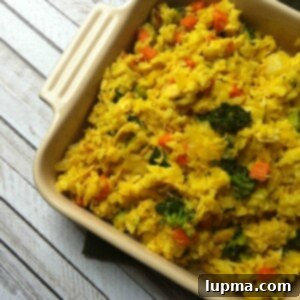 Fragrant Curried Chicken and Rice Bake 4 Curried Chicken and Rice Casserole in baking dish