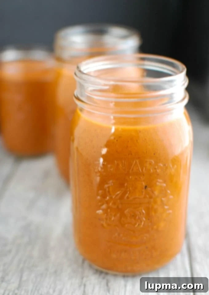 Simple Chicken Enchilada Bake 6 Homemade Enchilada Sauce in a mason jar.