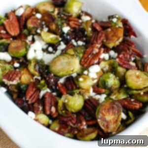 Crispy Brussels Sprouts with Tangy Cranberries 7 Brussels Sprouts with Cranberries 1200 x 1200