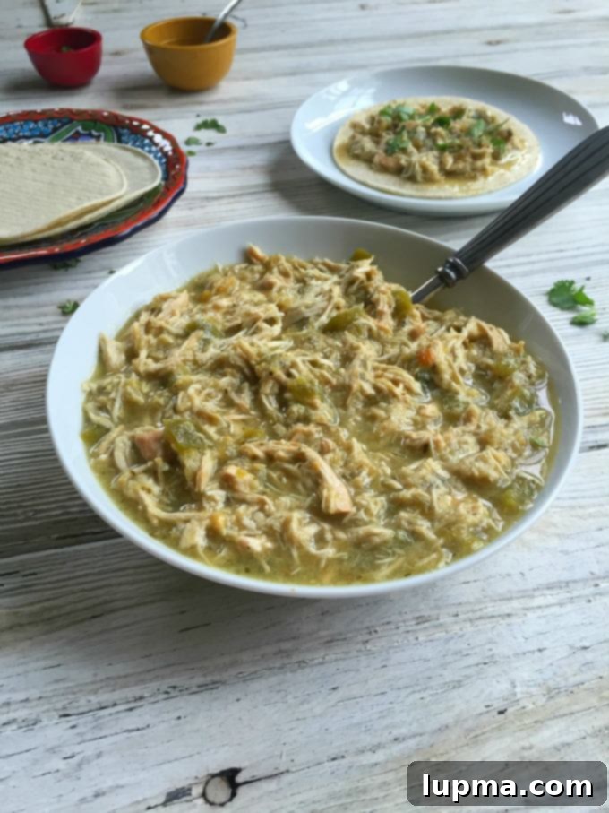 Zesty Slow Cooker Salsa Verde Chicken Tacos 8 Slow Cooker Salsa Verde Chicken Tacos with a squeeze of lime