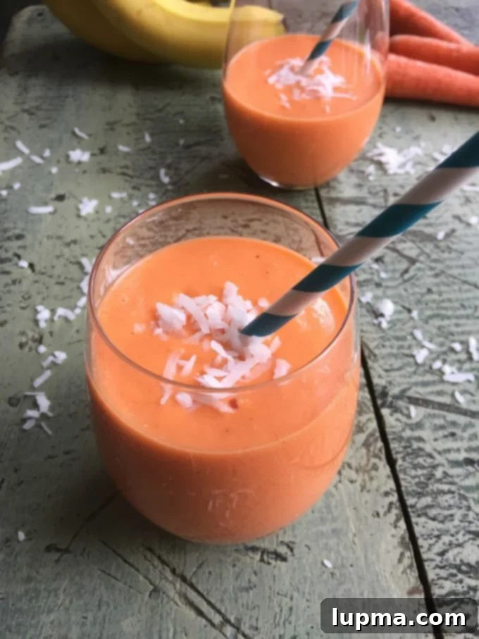 Golden Glow Elixir 2 Coconut Carrot Smoothie