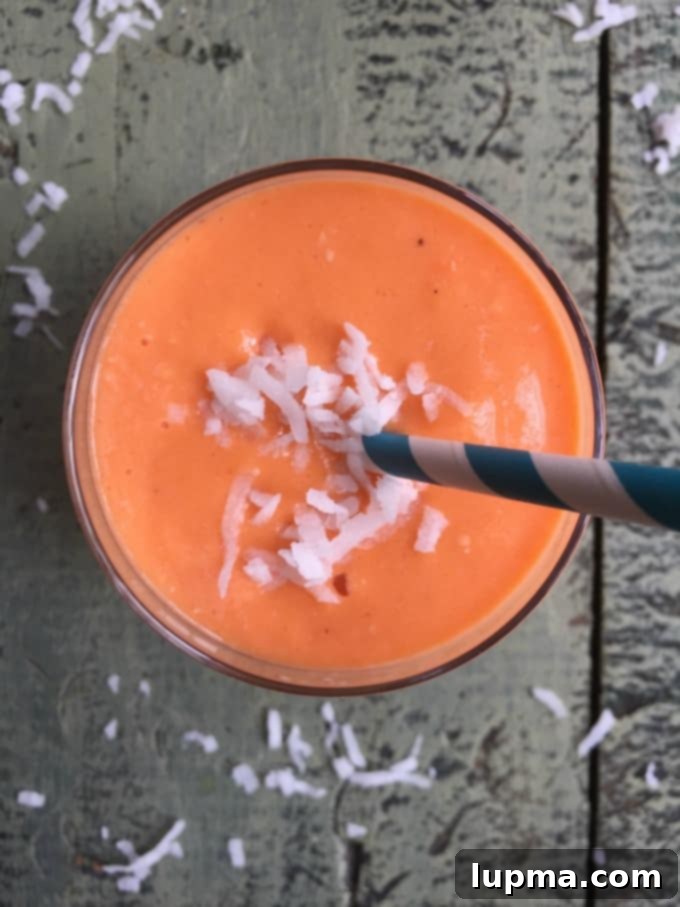 Golden Glow Elixir 3 Coconut Carrot Smoothie