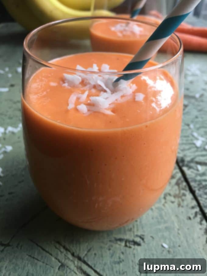 Golden Glow Elixir 4 Coconut Carrot Smoothie