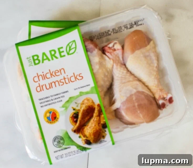 Herbed Mediterranean Chicken with Basmati Rice 4 A package of Just BARE Chicken, highlighting the brand's ethical sourcing and humane practices, important for conscious consumers.