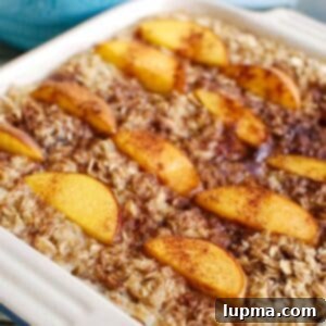 Peaches and Cream Baked Oats 5 Peaches and Cream Baked Oatmeal 1200 x 1200