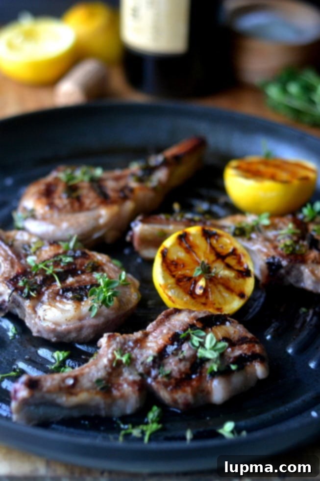 Lemon Thyme Lamb Chops