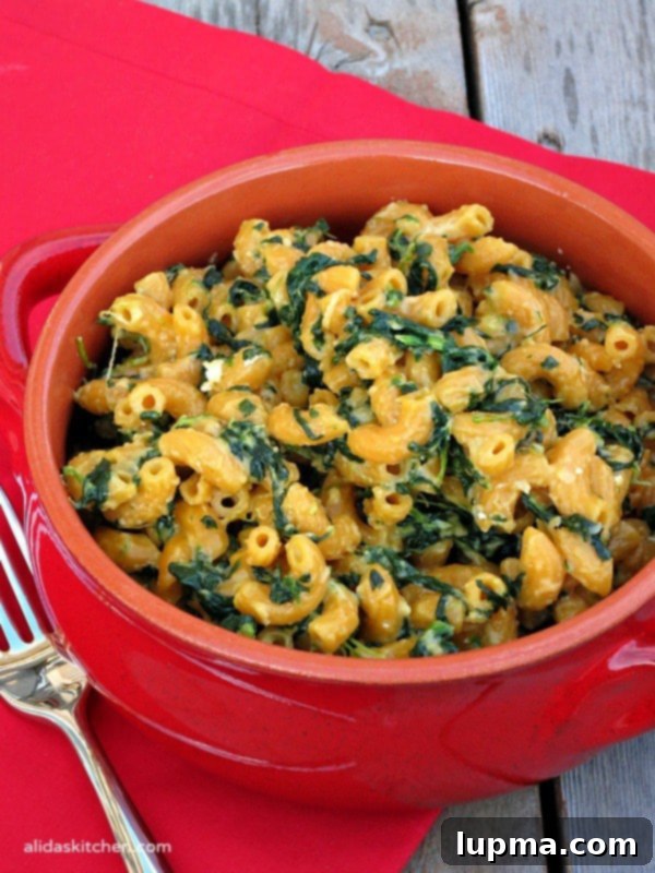Stovetop Spinach Mac & Cheese