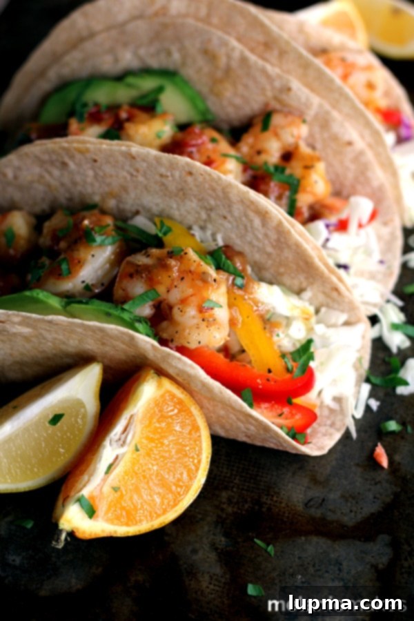 Rosemary Shrimp Citrus Tacos