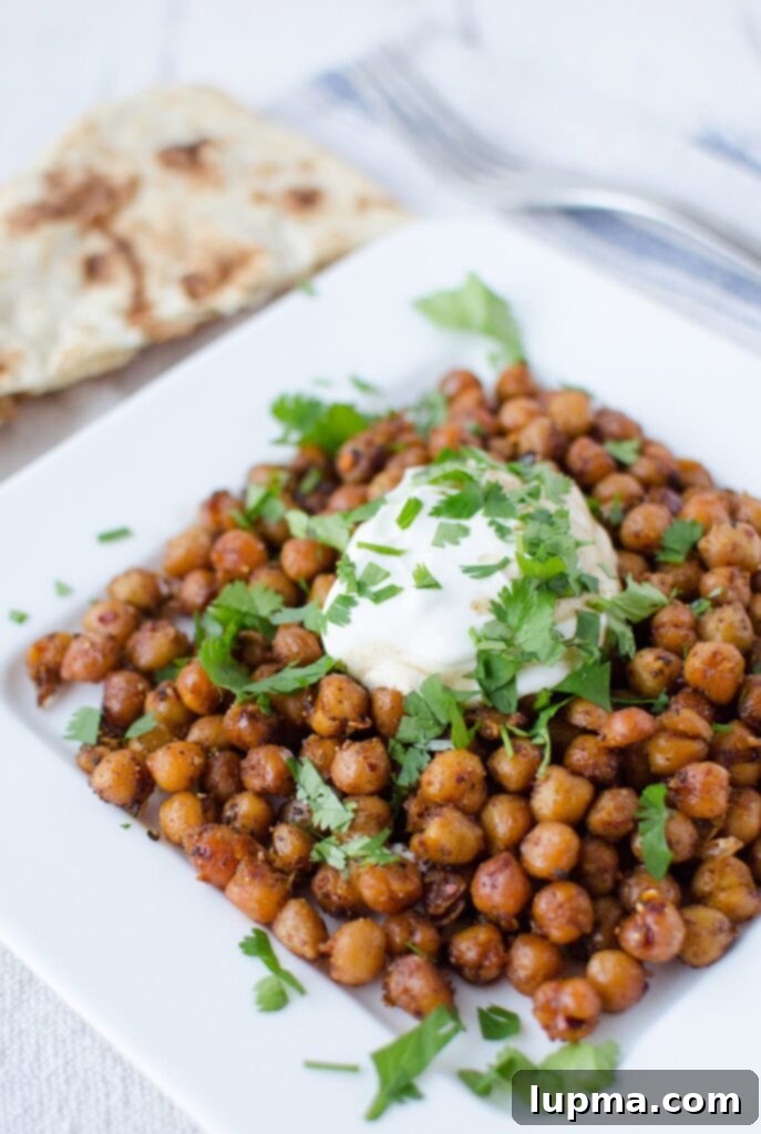 Quick Indian Chickpeas