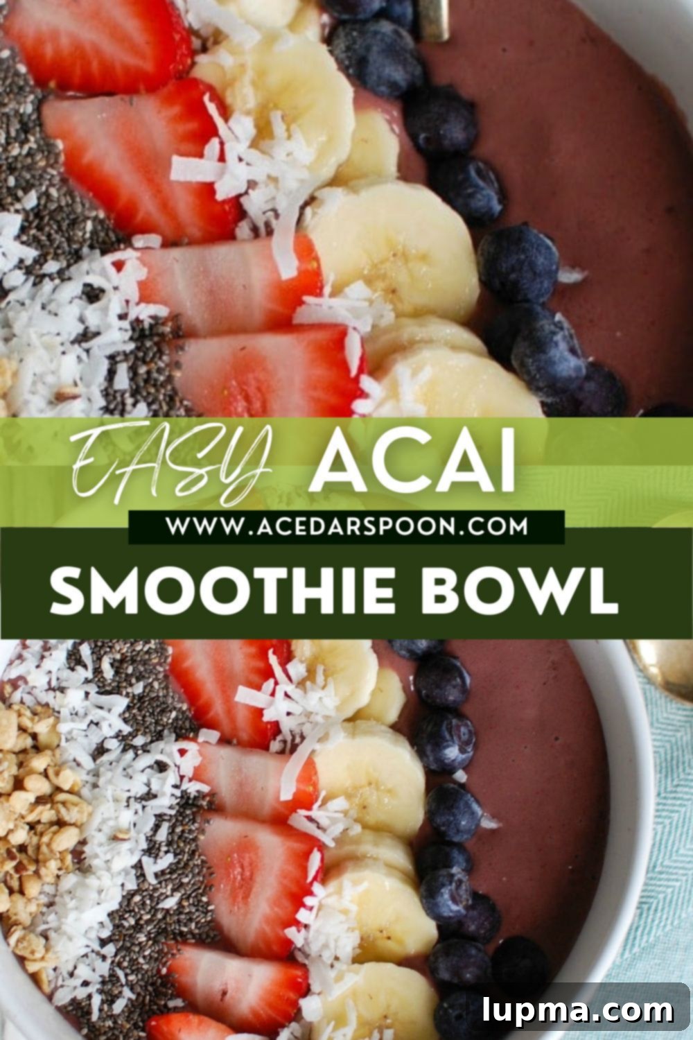 Vibrant Chia Seed Fruit Medley 13 A Chia Seeds Fruit Bowl artfully presented with fresh fruit and a brand logo.