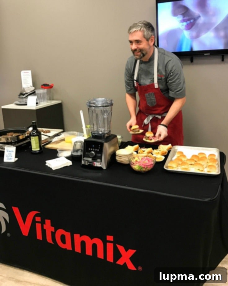 Vibrant Chia Seed Fruit Medley 5 Delicious appetizers and finger foods served at the Vitamix event.