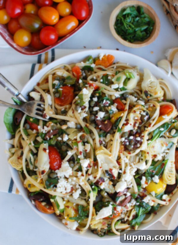 Vibrant Mediterranean Pasta 7 Mediterranean Pasta with Two Forks
