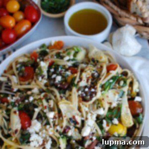 Vibrant Mediterranean Pasta 9 Mediterranean Pasta in large Bowl