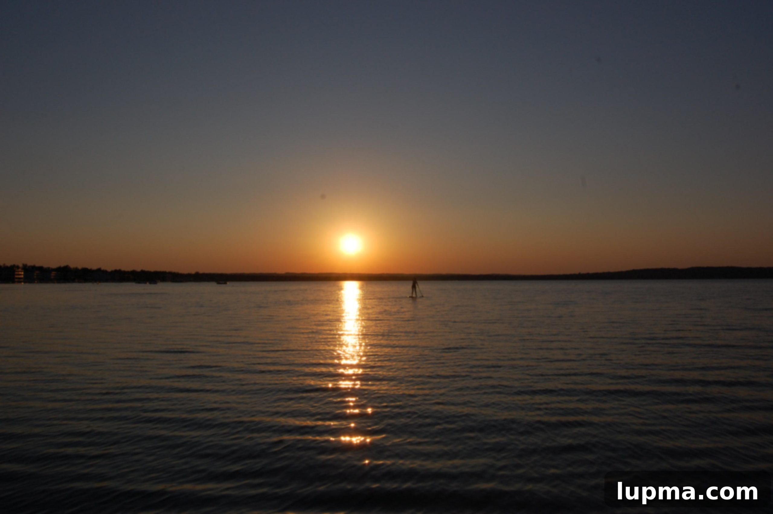 Traverse City Sunset over Lake Michigan, offering a stunning view