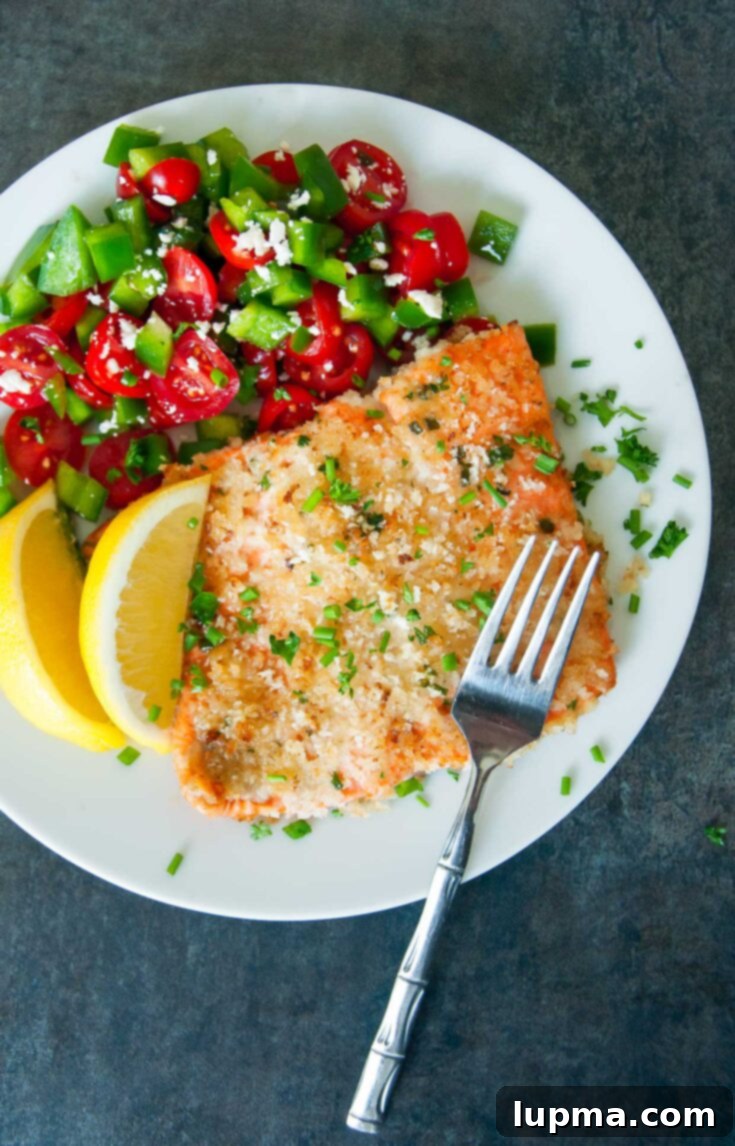 Panko Herb-Crusted Dijon Salmon