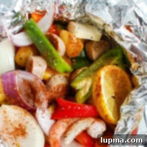 Sausage & Shrimp Foil Pack Dinners 6 Sausage and Shrimp Foil Packets image 1200