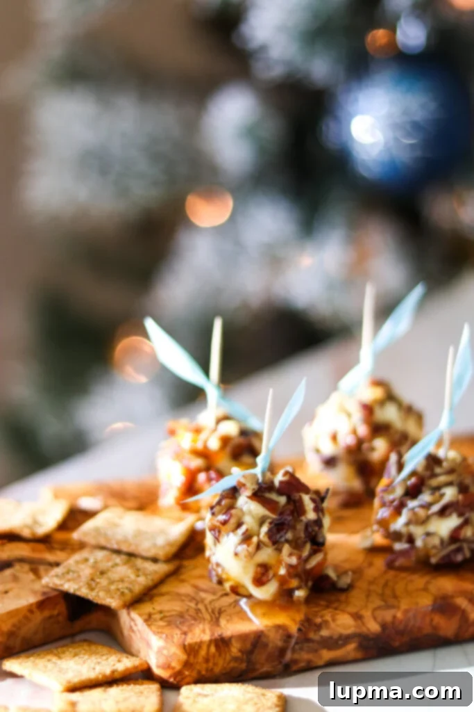 Honey-Kissed Goat Cheese Bites 4 Honey Goat Cheese Balls with toothpicks