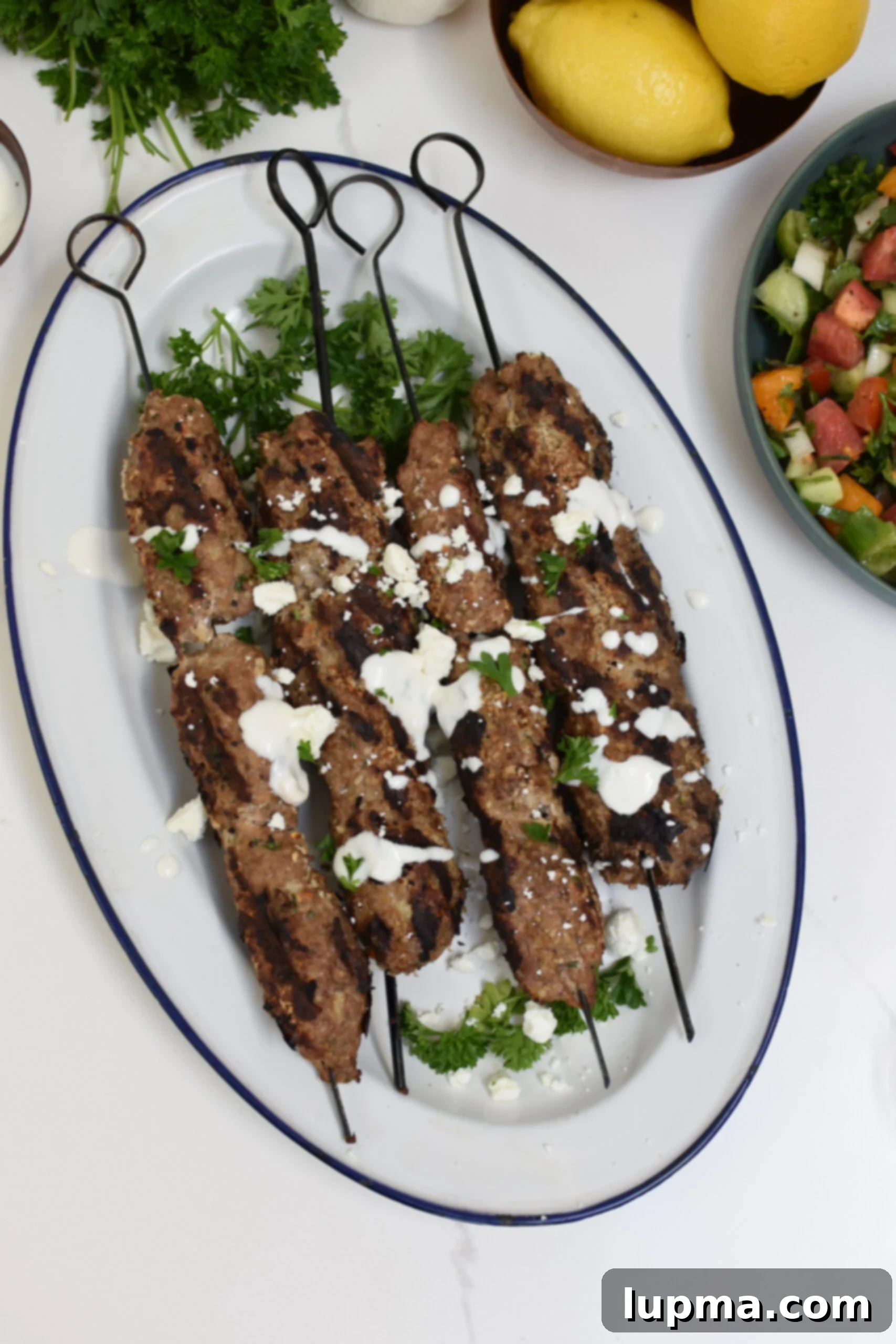 Turkish Kofta Recipe 5 Turkey Kofta Kebab Recipe with yogurt sauce.