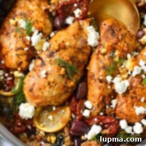 Roasted Chicken and Farro with Sun-dried Tomatoes 8 Sun-dried Tomato Farro Chicken Bake 1200 x 1200