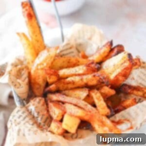 Crispy Air Fryer French Fries: The Perfect Recipe 11 Air Fryer French Fries served in a basket