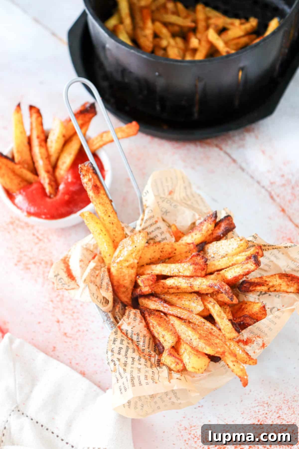 Crispy Air Fryer French Fries: The Perfect Recipe 5 Air Fryer French Fries Recipe with ketchup