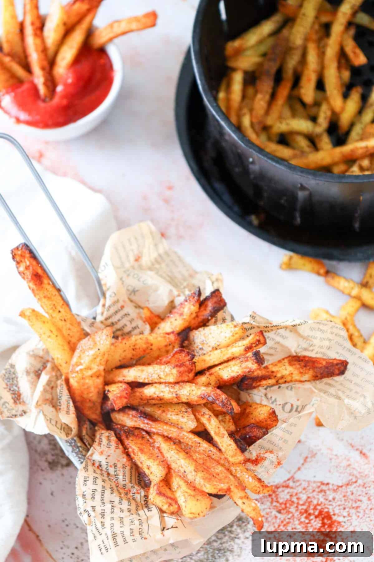 Crispy Air Fryer French Fries: The Perfect Recipe 9 Air Fryer French Fries Recipe with ketchup