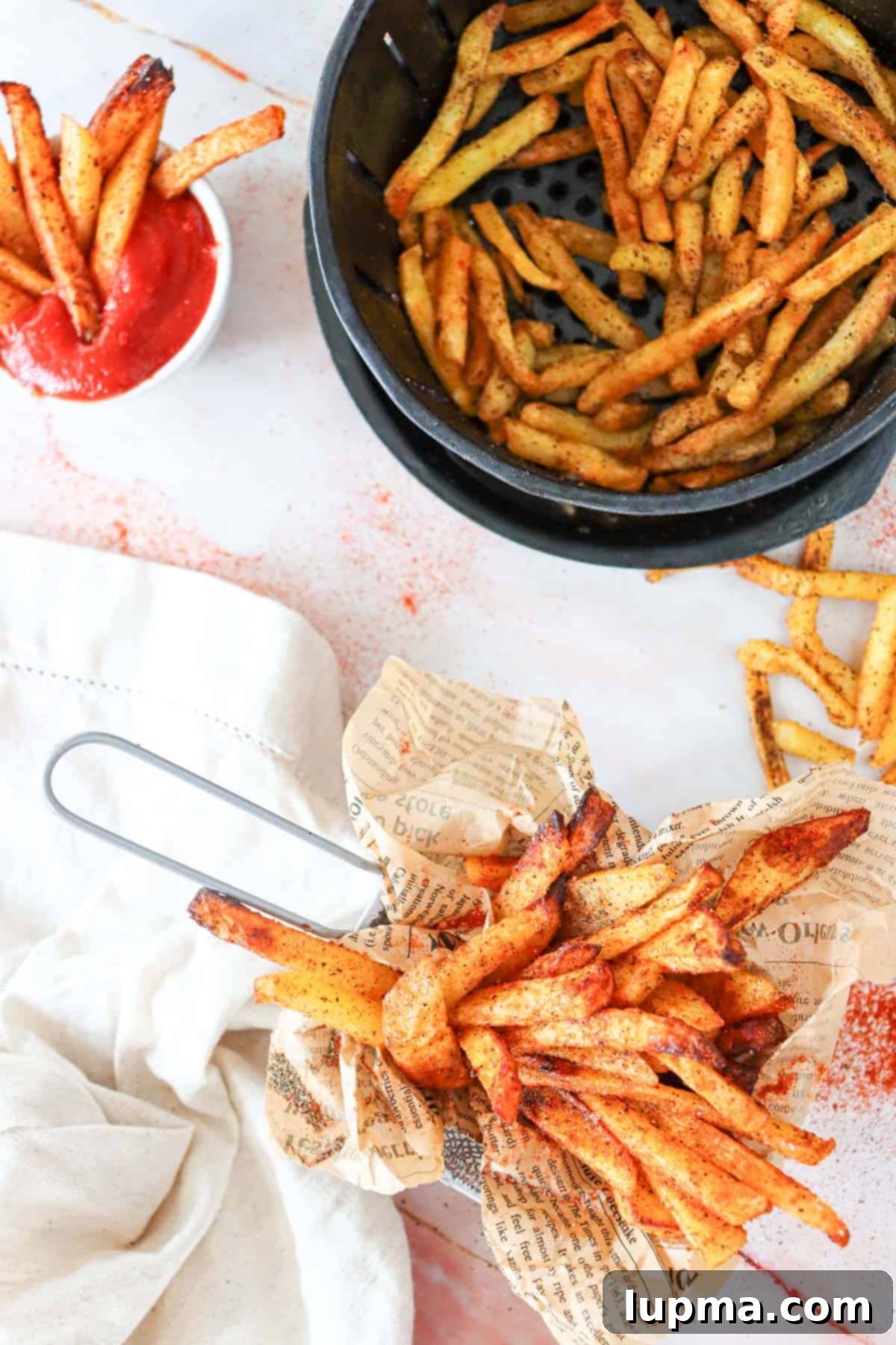 Crispy Air Fryer French Fries: The Perfect Recipe 10 Air Fryer French Fries Recipe in basket
