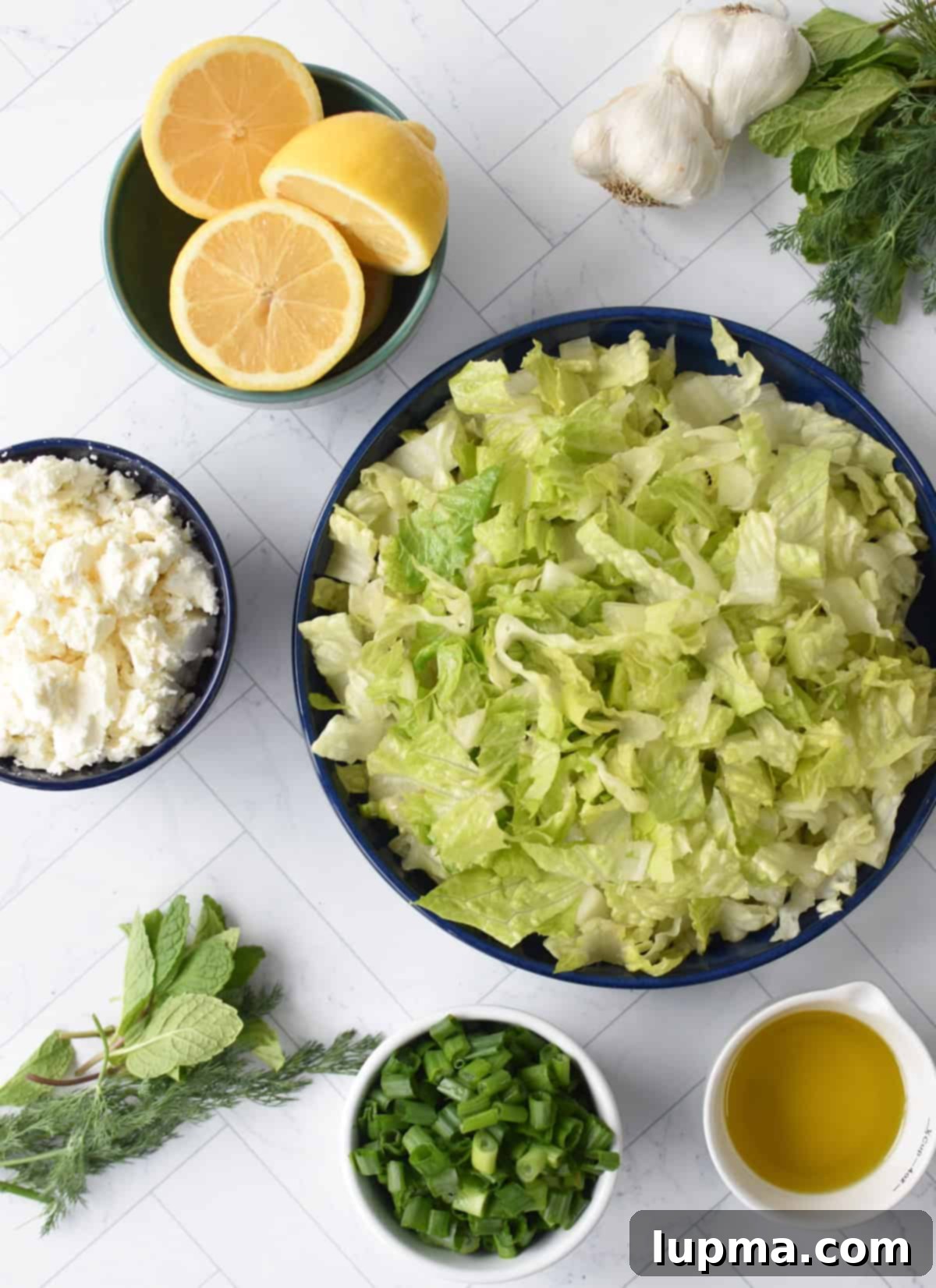 Maroulosalata Crisp Greek Lettuce Salad 3 Maroulosalata recipe ingredients