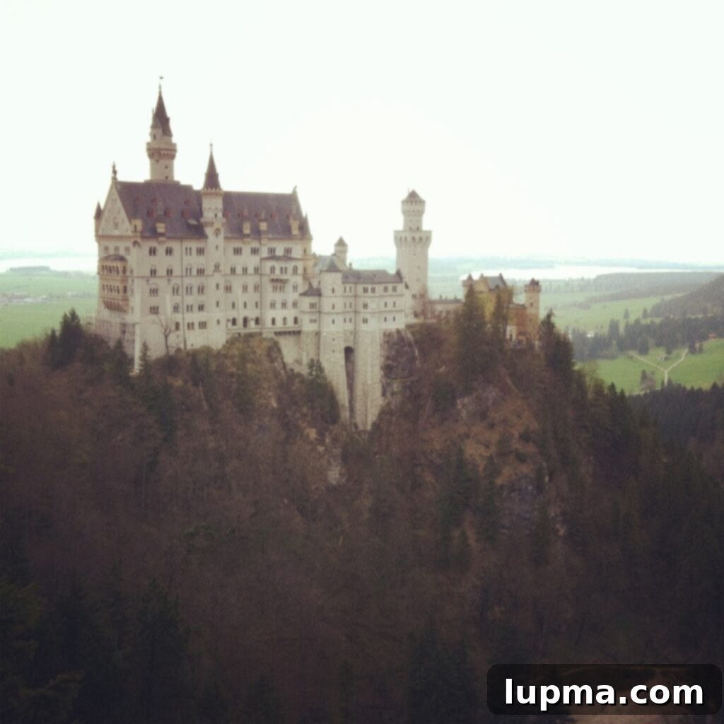 Neuschwanstein Castle, Fussen, Germany - a fairytale castle nestled in lush mountains