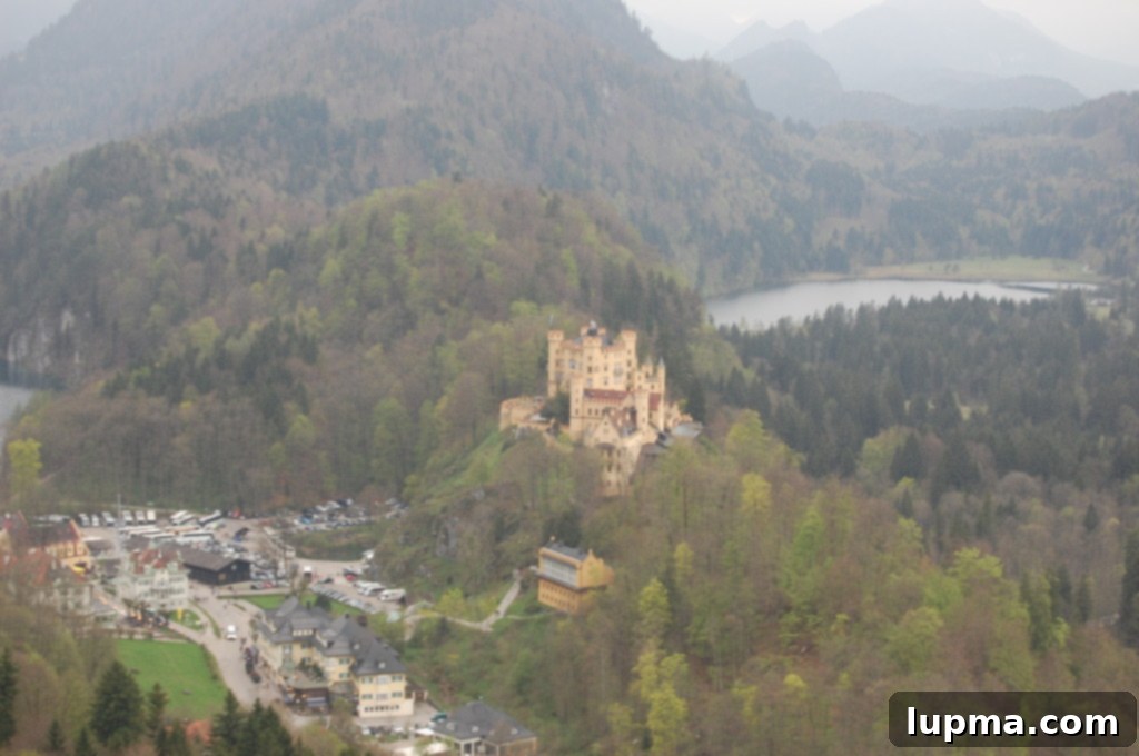 Hohenschwangau Castle, set against a beautiful Bavarian landscape