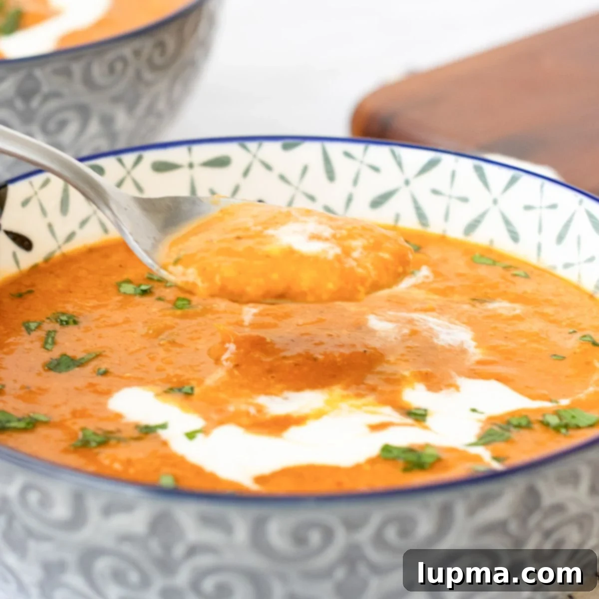 The Ultimate Collection of Lentil Soup Recipes 11 Lentil Tomato Soup with spoon in a bowl