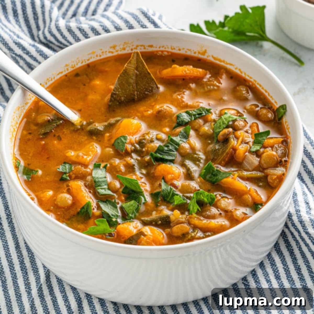 The Ultimate Collection of Lentil Soup Recipes 12 Sweet Potato Soup with Lentils 1200 x 1200
