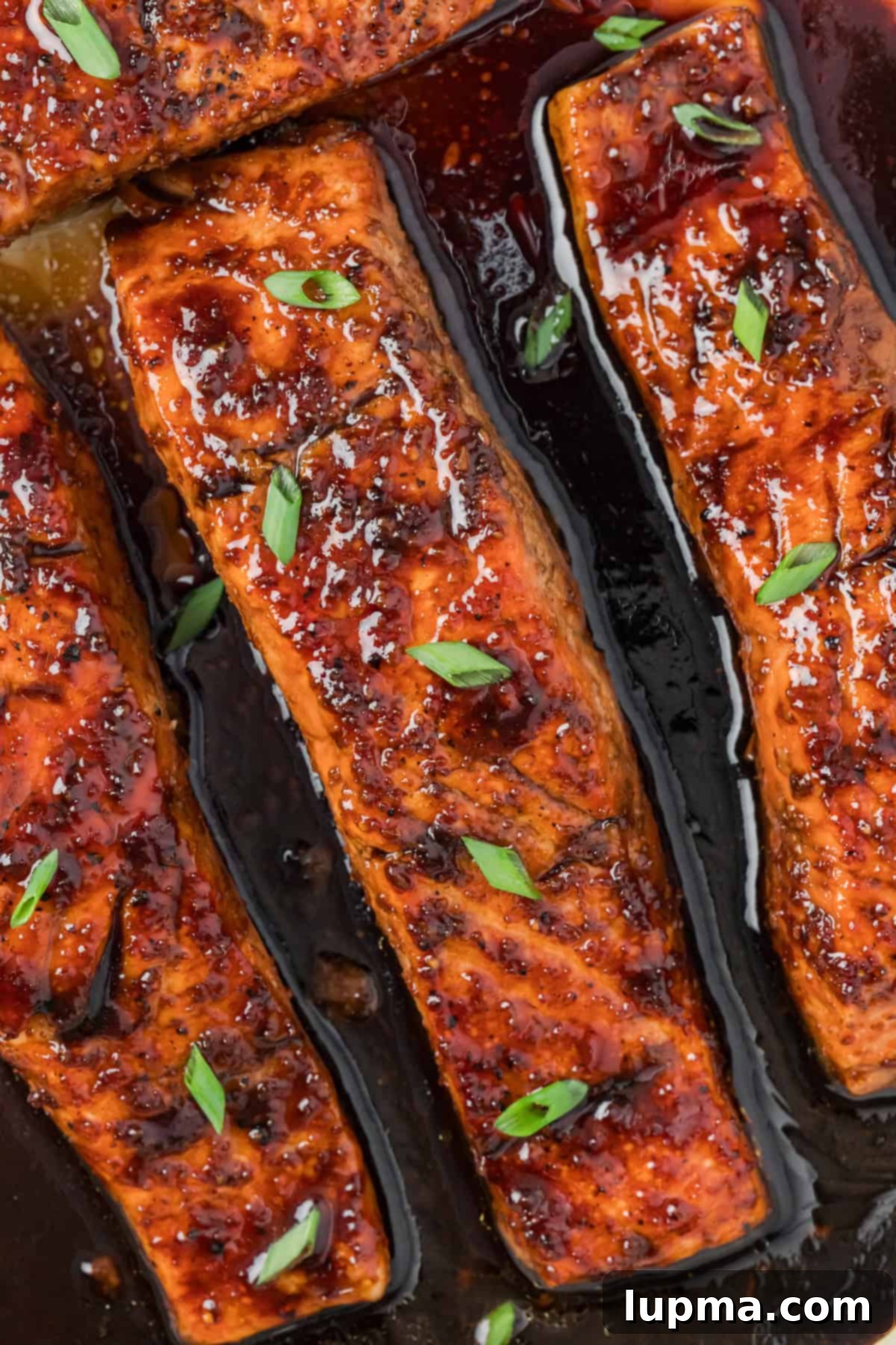 Easy Bourbon Glazed Salmon 