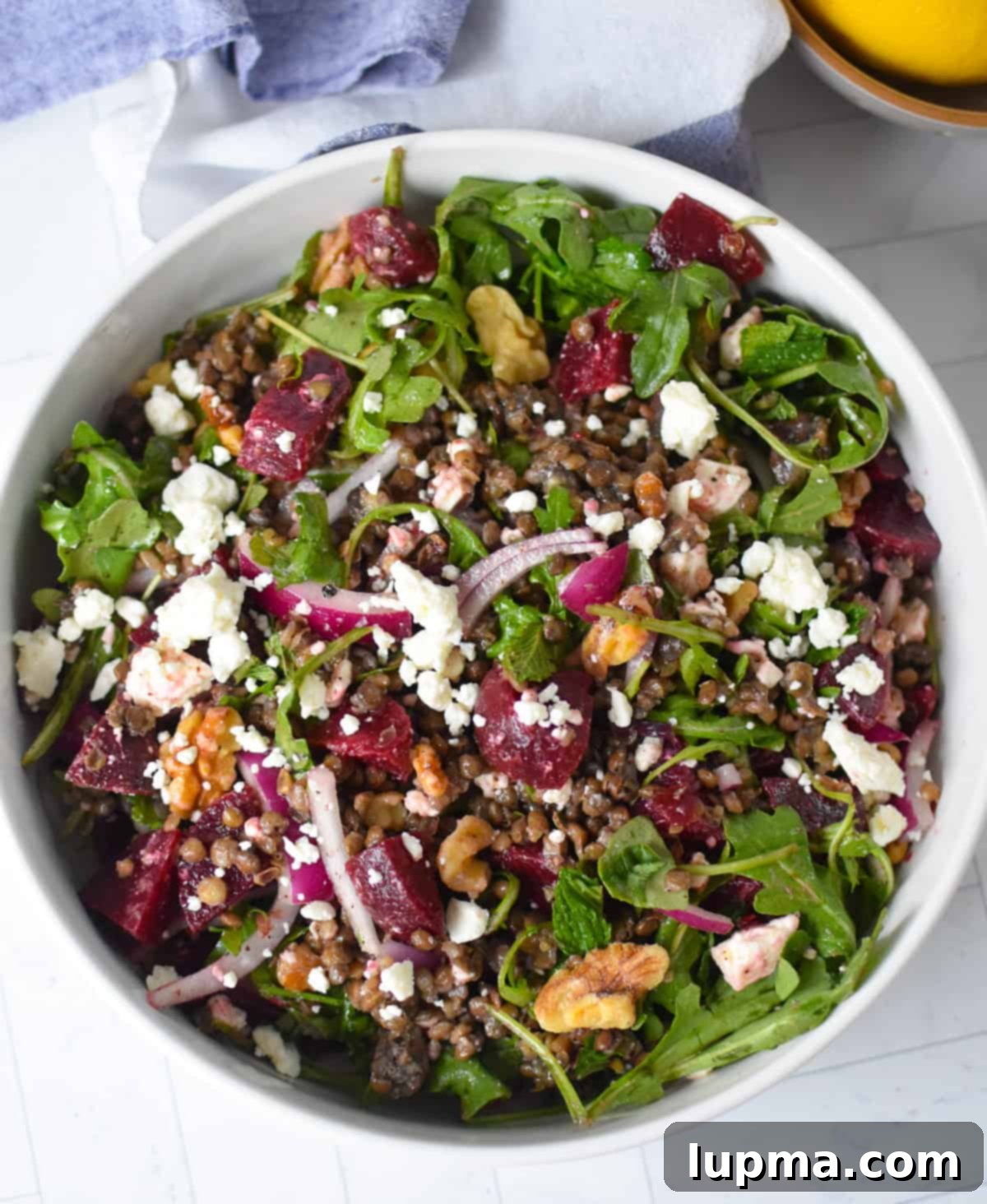 Healthy Lentil Salad with Beets