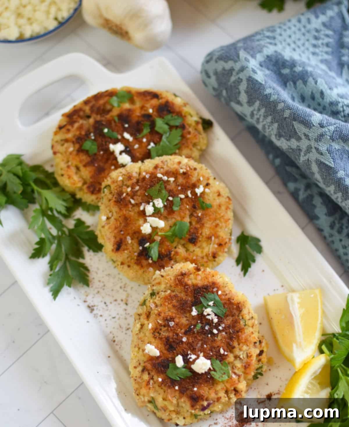 Crispy Pan-Seared Salmon Cakes on a Plate