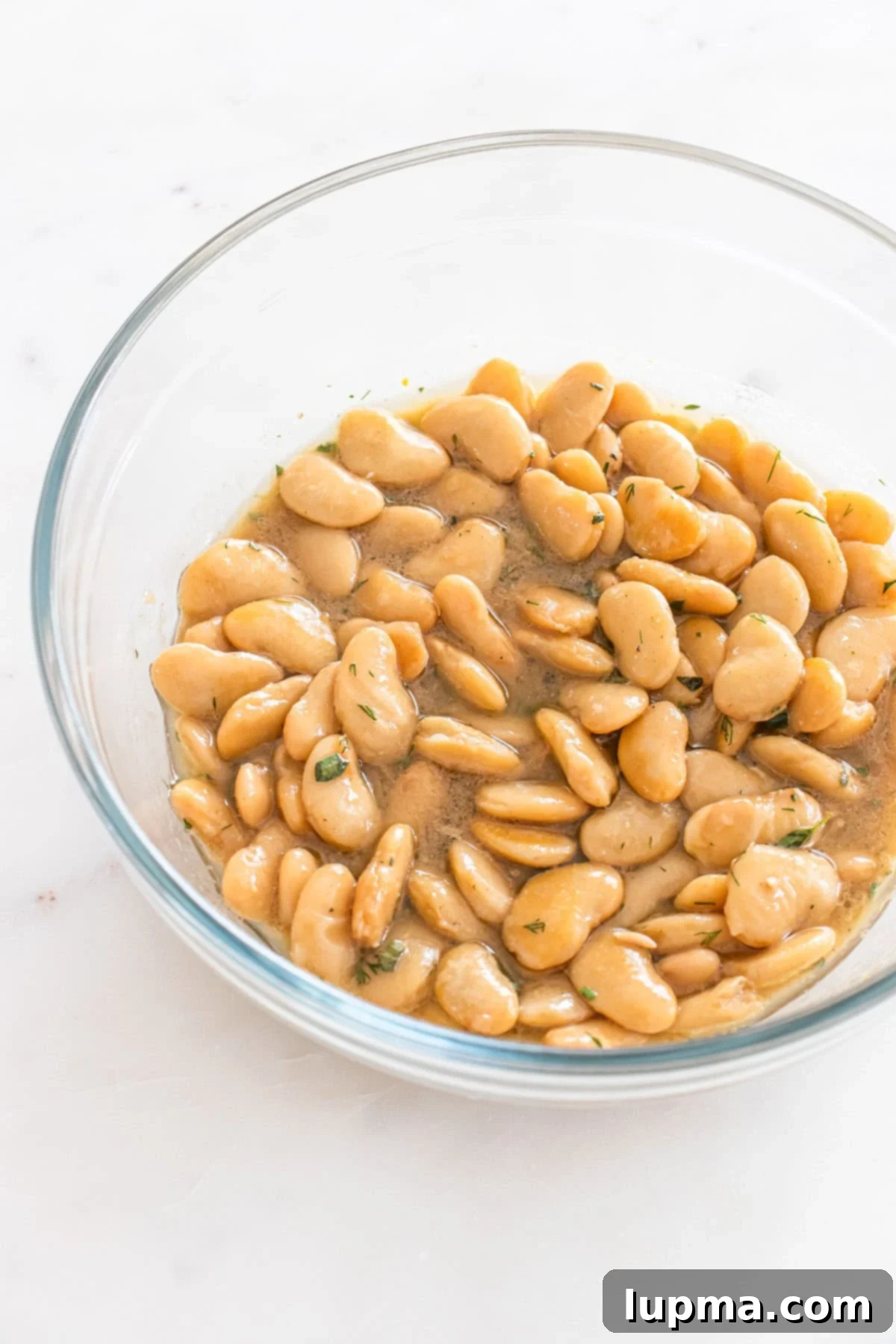 Greek Gigantes Bean Salad 8 Butter Beans with dressing