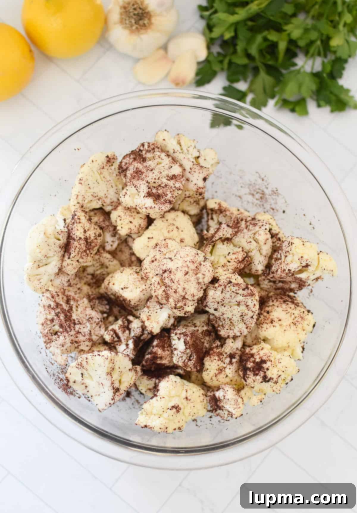 Lebanese Tahini Cauliflower 7 Lebanese-style Roasted Cauliflower