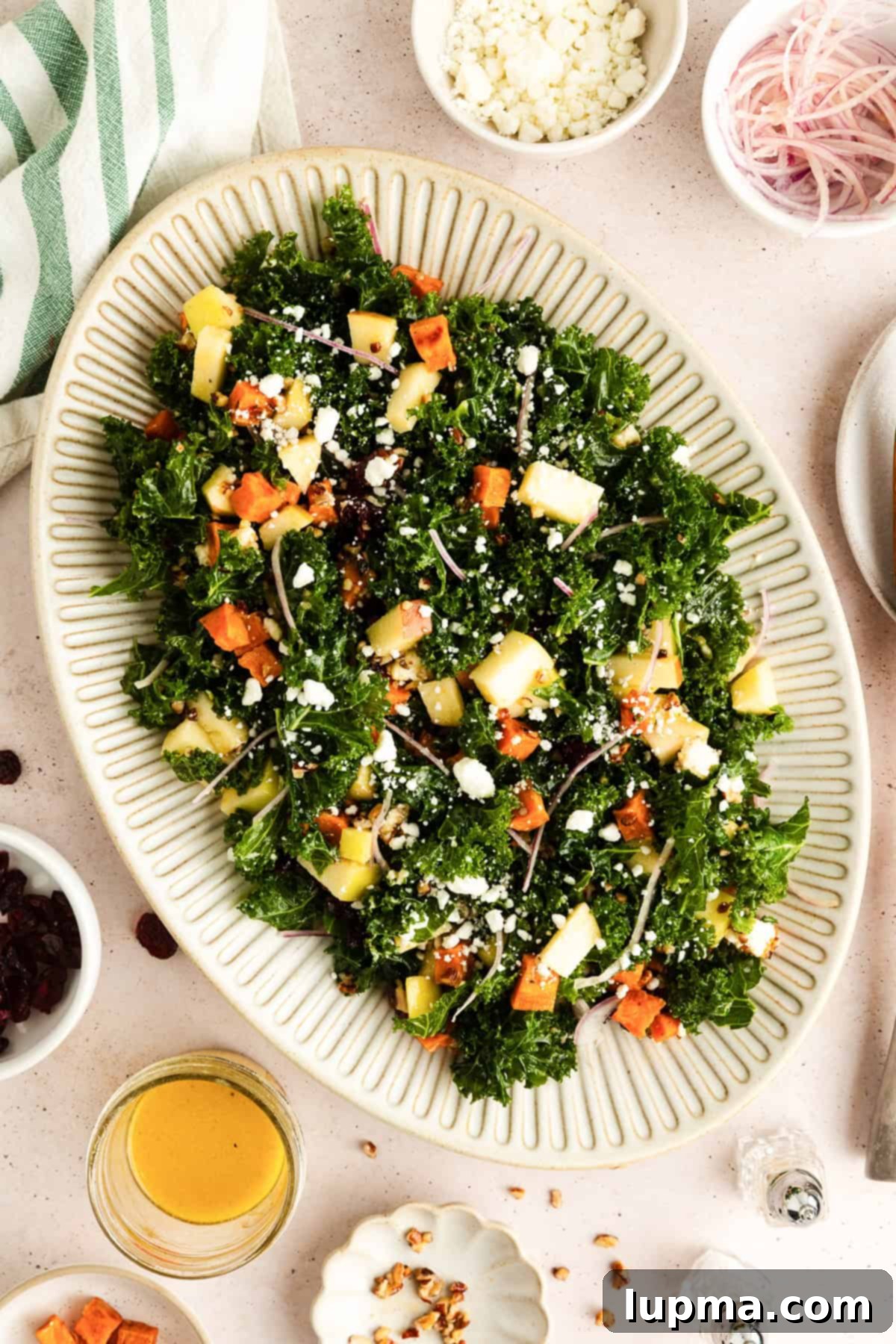 Roasted Sweet Potato Kale Salad