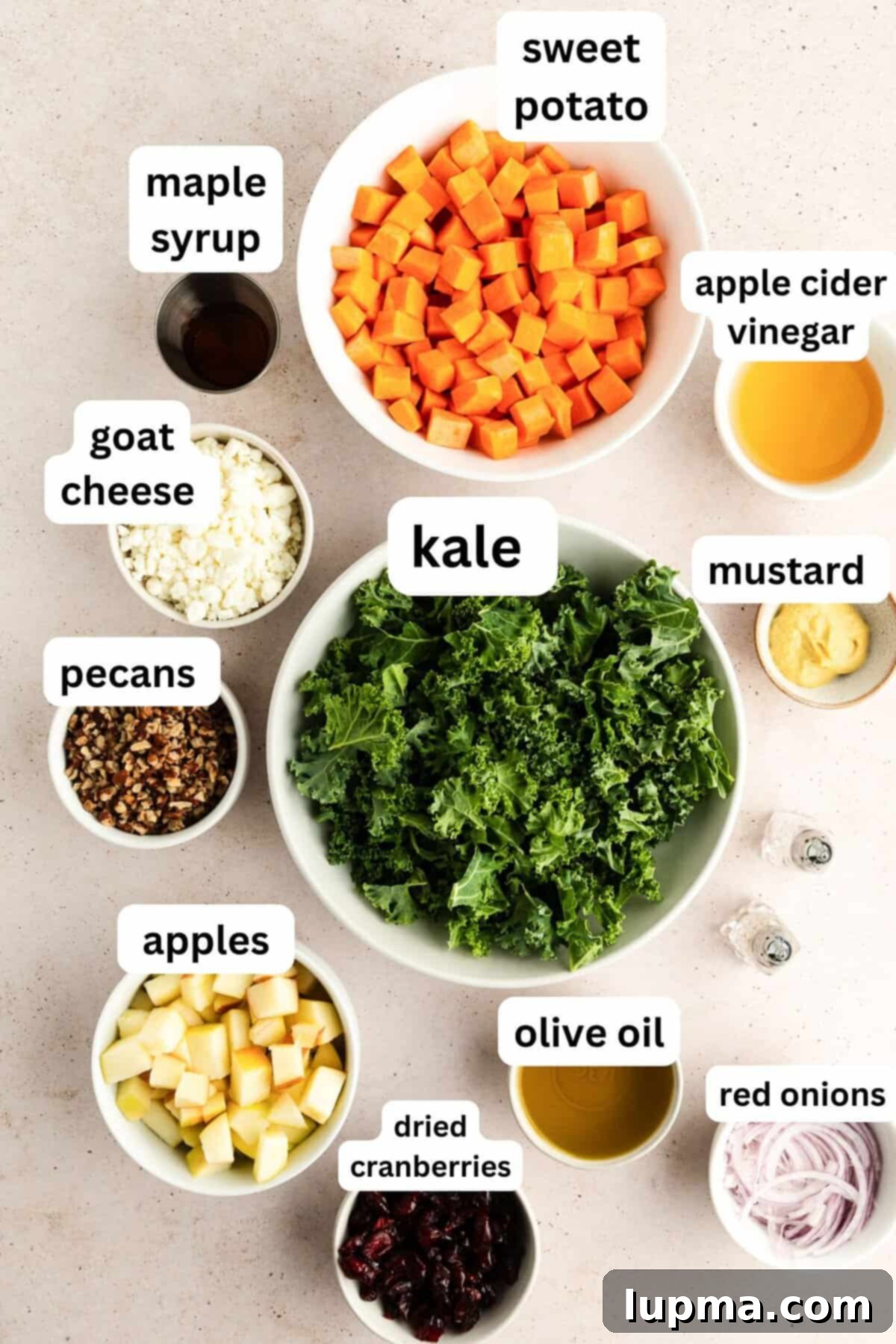 Roasted Sweet Potato Kale Salad