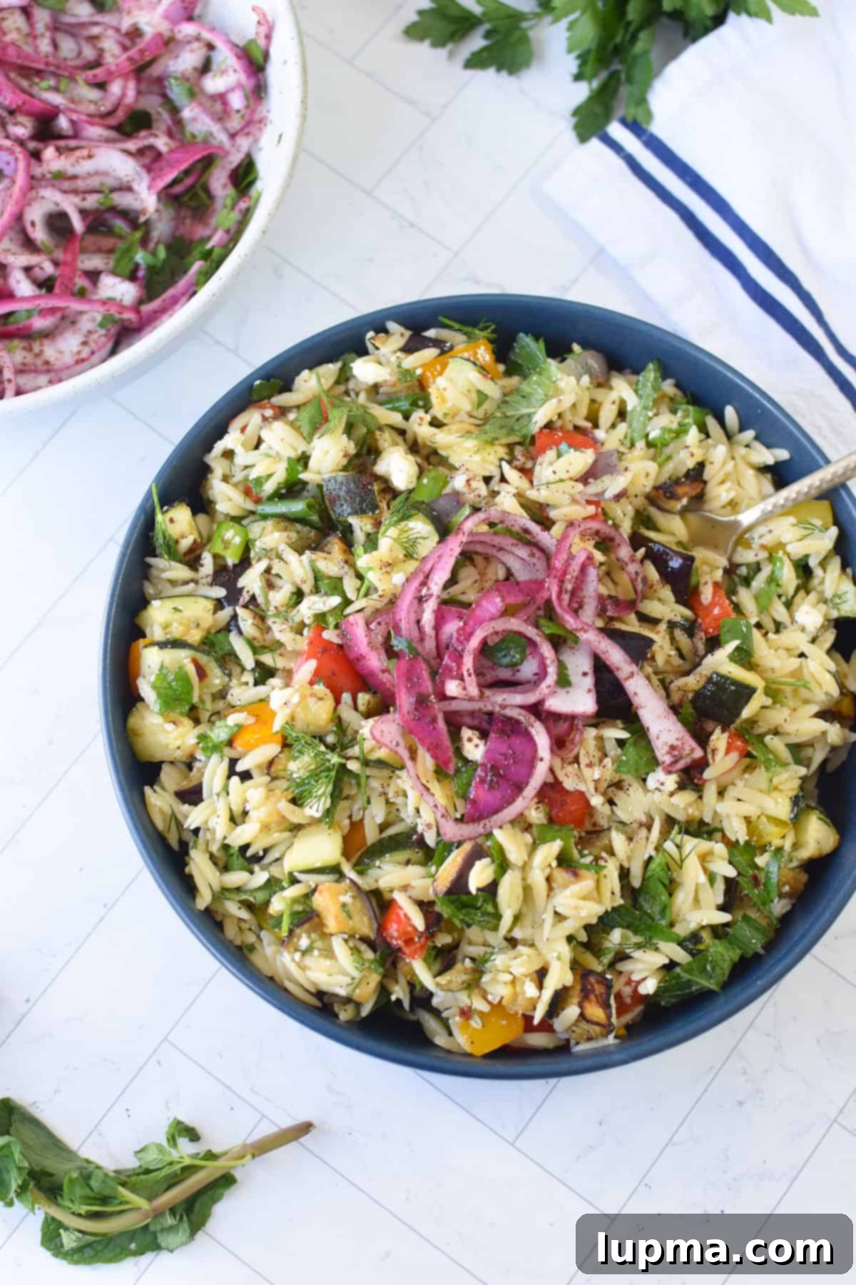 Easy Mediterranean Roasted Vegetable Salad with Feta Cheese 