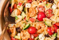 Mediterranean Shrimp Pasta Salad — Make-Ahead Recipe