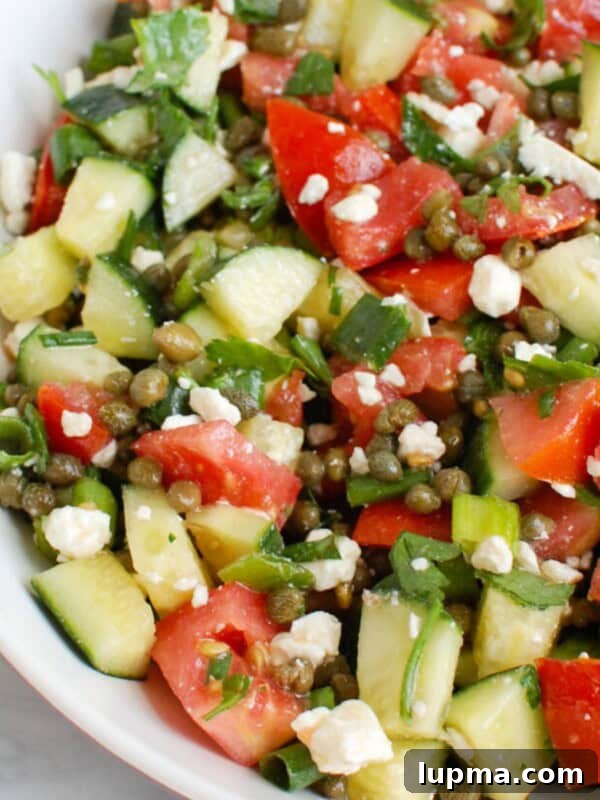 Tomato and Cucumber Salad with Capers 1200 x 1200