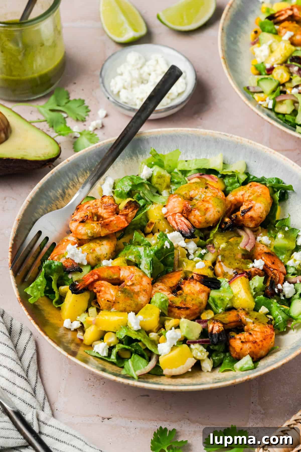 Grilled Shrimp Salad with Cilantro-Lime Vinaigrette 12 Easy Grilled Shrimp Salad with Cilantro Lime Dressing